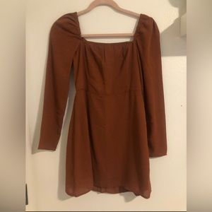 Abercrombie and Fitch long sleeve dress size XS burnt orange NEW